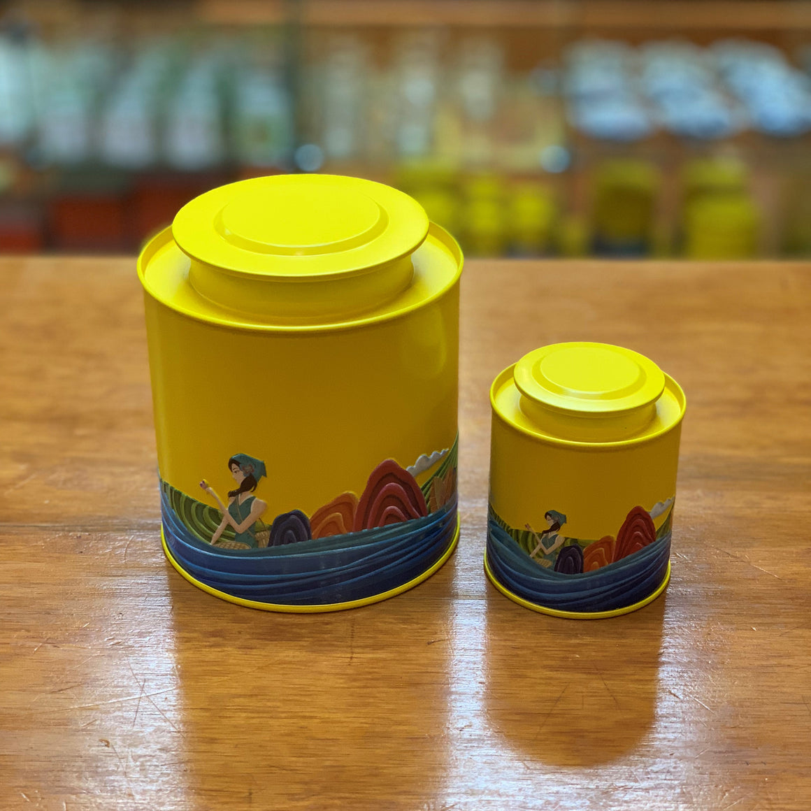 Yellow Tea Canister